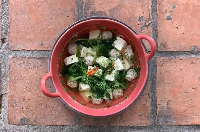 ແກງຜັກນ້ຳເຕົາຮູ່ໝູ - Pak Nam Tao Hou Moo